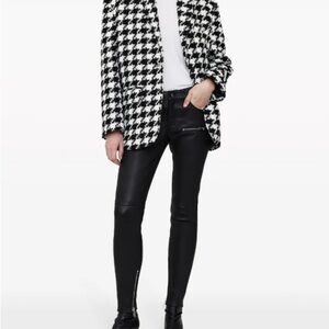 ANINE BING Quinn houndstooth blazer NWT